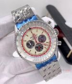 Replica Breitling Navitimer TWA Stainless Steel Cream Dial Watch